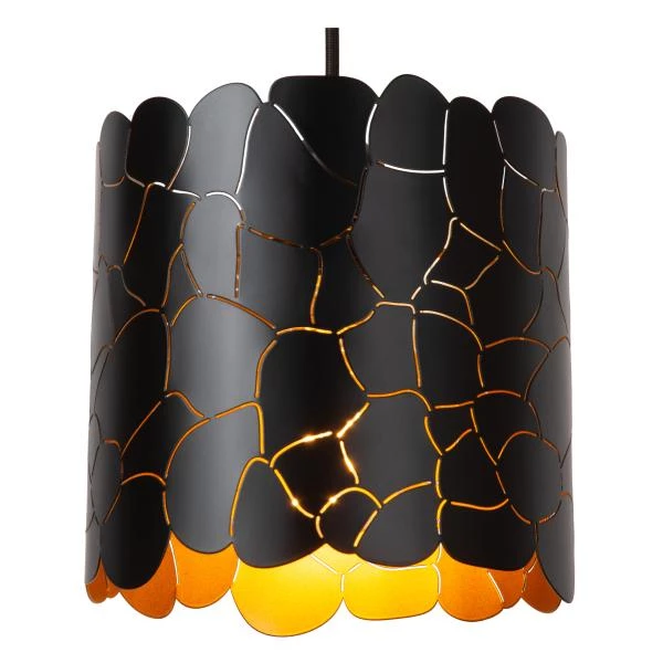 Lucide ALMELO - Lámpara colgante - 3xE27 - Negro - detalle 1